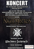 NIGHT MISTRESS + GOAT FORCE ONE + SHADOWS LABYRINTH_zobacz info