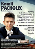 Recital fortepianowy Kamila Pacholca_Pałac Biskupów Krakowskich