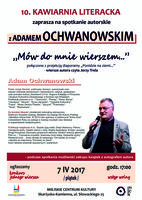 Spotkanie z Adamem Ochwanowskim / Kawiarnia Literacka_Miejskie Centrum Kultury, Skarżysko-Kamienna