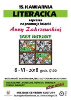 15. Kawiarnia Literacka z Anną Zakrzewską_Miejskie Centrum Kultury, Skarżysko-Kamienna